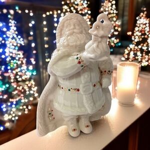 Lenox Santa Claus Bearing Gifts China‎ Jewels 8th In Series Porcelain Vintage